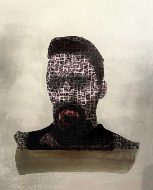 Self-portrait - 320x400 - Canvas, Acrylic Paint, Pen